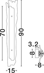 Aplica de perete LED design decorativ VELAR