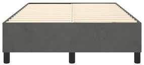 Cadru de pat box spring, gri inchis, 120x200 cm, catifea Morke gra, 35 cm, 120 x 200 cm