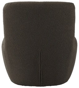 Fotoliu gri/maro cu tapițerie din țesătură bouclé Ada – Leitmotiv