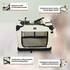 Leopet Cutie de transport pentru câini L, 70 x 52 x 52 cm, b