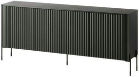 Comoda VERA, negru, PAL laminat, 190x40x80 cm