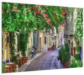 Tablou cu străzii mediteraneene de vară (70x50 cm), în 40 de alte dimensiuni noi
