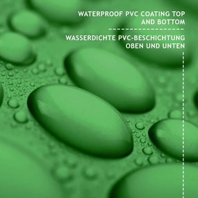 JAGO Prelata 650 g/m², ochiuri de aluminiu, verde, 3 x 6 m