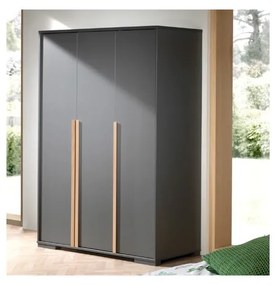 Șifonier de copii gri închis 146x195 cm London – Vipack
