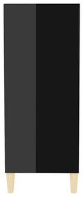 Servanta, negru extralucios, 57x35x90 cm, PAL 1, negru foarte lucios