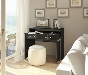 Masă PC Zoe (negru + Negru lucios). 780218