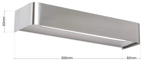 Aplica de perete LED iluminat ambiental BERNHARD satin