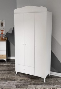 Set de mobilier pentru camera bebelusului Sansa Buyuyen - White, Alb, 95x67x175 cm