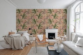Fototapet, Vintage Flamingos, Rebel Walls