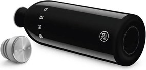 Sticla Smeg Urban WBF02BL, 1 l, Inchidere ermetica, Fara VRA, Otel inoxidabil, Negru
