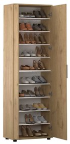 Pantofar Adore Porto, 2 usi reversibile cu oglinda, 10 rafturi, capacitate 28 perechi , 60 x 187 x 36 cm