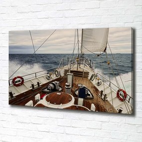 Tablou canvas Barcă cu pânze pe mare