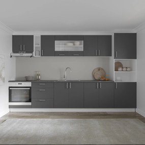 Corp haaus Karo, 2 Usi, Antracit/Alb, 80 x 30 x 60 cm