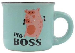 Ceșcuță espresso cu mesaj Pig Boss