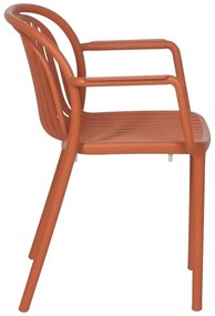 Scaun de dining teracotă din plastic Alia – Ixia