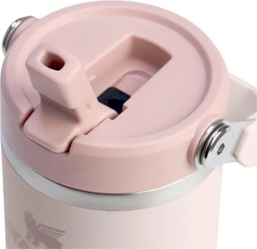 Termos roz deschis din oțel inoxidabil 410 ml IceFlow™ Flip Straw 2.0 Tumbler Rose Quartz – Stanley