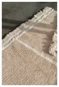 Covor tip traversă bej din bumbac 80x230 cm Duetto Sage – Lorena Canals