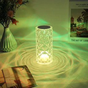 Lampă tactilă LED din cristal  cu 16 culori