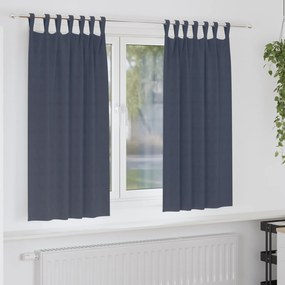 vidaXL Perdele opace cu perdele 2 pcs Antracit 175 x 140 cm Poliester