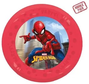 Omul Păianjen Crime Fighter set de 4 farfurii plate din plastic micro premium 21 cm