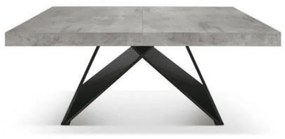 Masa Carole extensibila, picior Mdf - GRI CIMENT - 180 cm / 90 cm / 77 cm