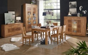 Vitrină lemn masiv II Rustic Home 150 cm