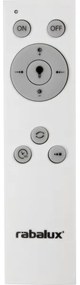 Rabalux - Plafonieră LED dimmabilă, 40W/230V, cu telecomandă, 3000-6000K