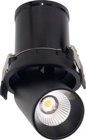 Spot LED 2700K incastrabil GARDA 6cm negru