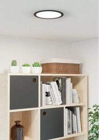 Eglo 901389 - Spot LED FUEVA încastrat, 18,5 W, 230 V, Ø 21,6 cm, negru