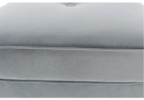 Taburet modern Culoare gri deschis/alb, RUFINO NEW