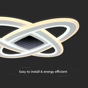 Plafonieră LED dimabilă LED/130W/230V 3000-6500K + telecomandă