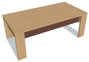 Masă Verno+ S 200 x 100 cm, stejar deschis / maro
