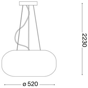 Ideal lux - Lampa suspendata 3xE27/60W/230V