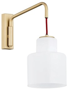 Aplica de perete design modern Diuna auriu, rosu