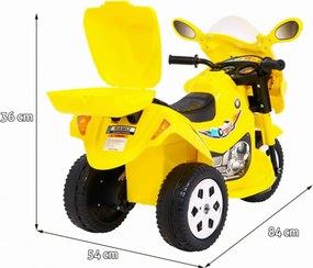 Motocicleta Electrica cu Acumulator Pentru Copii NOVOKIDS™ Moto Classico 88, 3-6 ani, Max 25 kg, Cu Melodii si Lumini, Trotineta Electrica, 3 Roti,