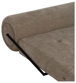 Fotoliu bej extensibil cu tapițerie din chenille – Ixia