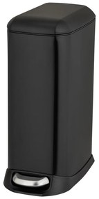 Coș de gunoi negru mat cu pedală din oțel 20 l Design – Wenko