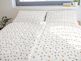 Lenjerie de pat din bumbac INIMIOARE