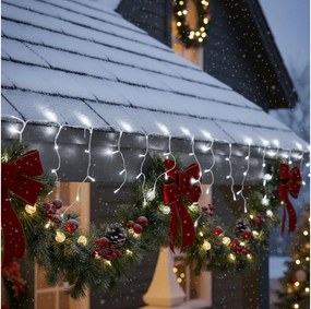 BRILAGI - LED Instalație luminoasă de exterior pentru Crăciun 400 LED/8 funcții 23 m IP44 alb rece