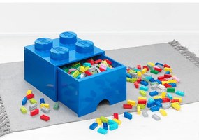 Cutie cu sertar pentru birou LEGO®, 15 x 16 cm, albastru