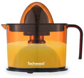 Storcator manual pentru citrice Techwood TPF-56, 40W, 1 L, Apasare, 2 conuri, Negru/Portocaliu