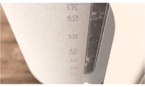 Fierbător electric Philips HD9365/10 Conscious collection, 2200 W, 1,7 l, Auto shut-off, Filtru anticalcar, Alb mat