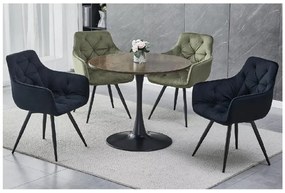 Masa rotunda de dining AMADEO II 90x90 cm, decor nuc