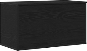 vidaXL Cutie de depozitare Stejar Negru 84 x 42 x 46 cm Lemn compozit