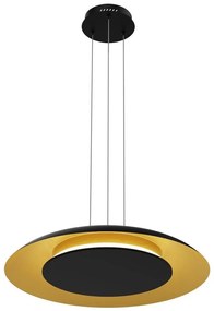 Pendul LED pe cablu PIATTINO LED/30W/230V 2700/3200/4000K Ø 40 cm negru/auriu