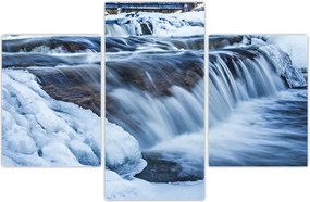 Tablou - Râu iarna (90x60 cm)