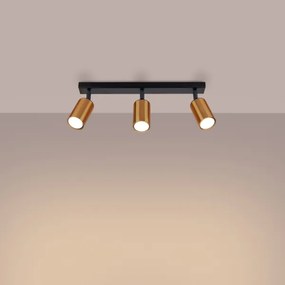 Spot Sollux SL.1376 WINX 3xGU10/10W/230V negru/cupru