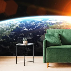 Fototapet vedere la planeta din univers