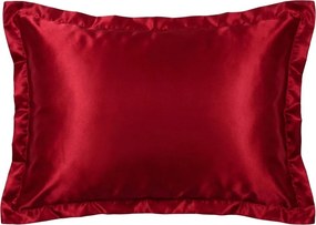 Set 2 bucati fete de perna satin BEAUTY SILK 60x70 cm, rosie