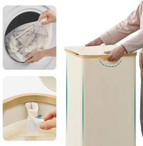 Coș de rufe cu căptușeală detașabilă din plasă